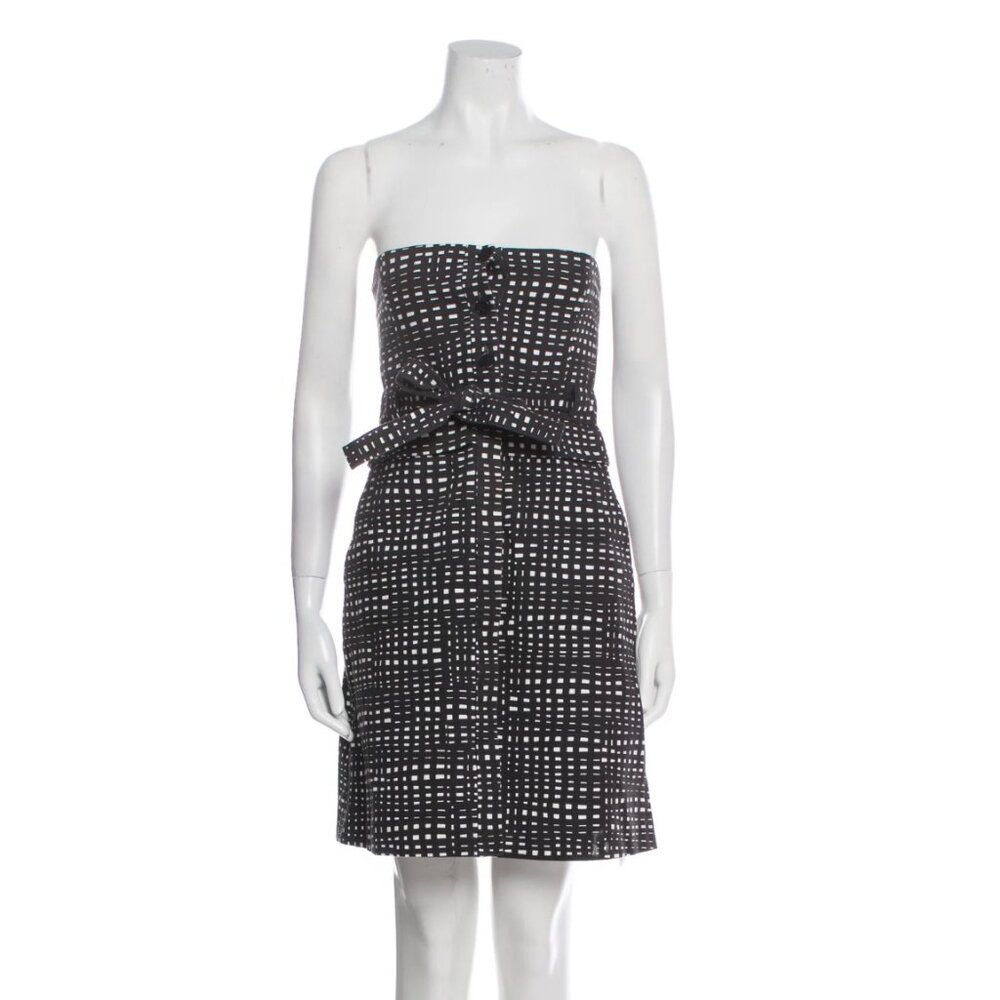 Theory Plaid Print Mini Dress